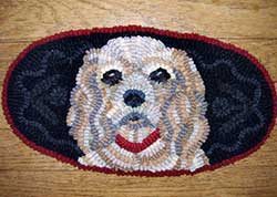 Cocker Spaniel Hooked Rug