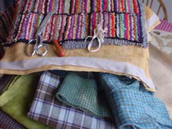 Supplies for rug hooking