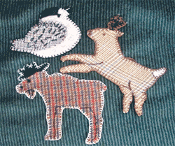 Maine Moose, Deer, Chickadee