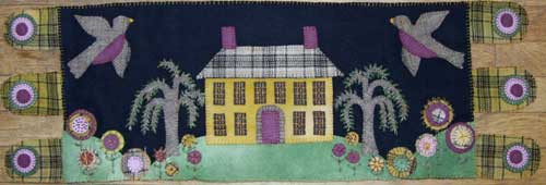 Antique House Table Runner