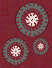Antique Penny Rug Applique
