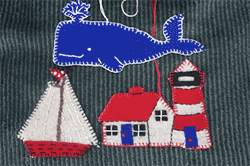 Nantucket Whale, Lighthouse, Sailboat